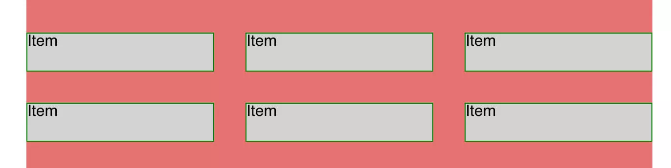 A Flexbox layout with negative margins to create grid-style gaps