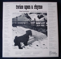 The Canon, Examined: Paul Levinson - 'Twice Upon a Rhyme' (1972)